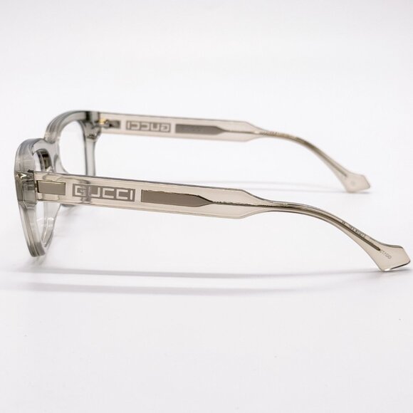 NEW GUCCI GG1731O 004 TRANSPARENT PALE KHAKI GREEN UNISEX EYEGLASSES GUCCI - Picture 8 of 12